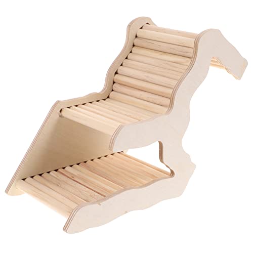 HAPINARY Hamsterversteck, Haustier Schlafhaus, Hamsterversteck, Hamsternest, Hamster Holzhaus, Leiter Kletterspielzeug, Kleines Versteck Für Hamster, Kleintiere, Leiter, Haustier von HAPINARY