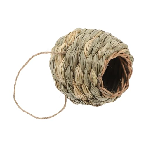 HAPINARY Handgefertigtes Hamstergras Versteck Natürliches Handgewebtes Seetanghaus Kleines Nagertier Heim Sicherer Rückzugsort für Hamster Kaninchen Meerschweinchen und Chinchillas von HAPINARY
