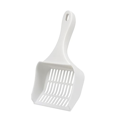 HAPINARY Handliche Katzenschaufel Weiß Litter Cleaning Tool mit Glatter Oberfläche Robust Praktisch Kompakt für Katzenklo und Klumpstreu im Haushalt oder Zoofachhandel von HAPINARY