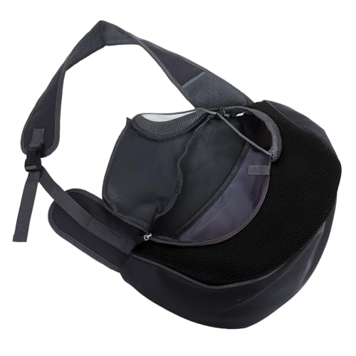 HAPINARY Puppy Sling Carrier Atmungsaktive Tragetasche Für Kleine Hunde Und Katzen Verstellbarer Schultergurt Für Outdoor-aktivitäten Und Reisen Schwarz von HAPINARY
