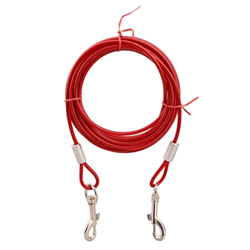 HAPINARY Doppelkopf-Hundeleine Seil Trainingsleine 5 mm x 5 m Haustier-Zugkabel für Welpen Rot HAPINARY Doppelkopf-Hundeleine Seil Trainingsleine 5 mm x 5 m Haustier-Zugkabel für Welpen Rot von HAPINARY