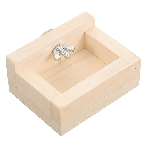 HAPINARY Holz-futternapf Für Hamster Meerschweinchen Ratten Und Igel Robuster Futterspender Mit Glatter Oberfläche Für Kleintierfutter von HAPINARY