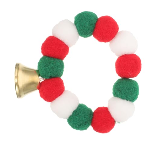 HAPINARY Weihnachten Plüsch Kragen Bälle Dekorative Pompom Kragen Hund Für Partys Und Feiertage von HAPINARY