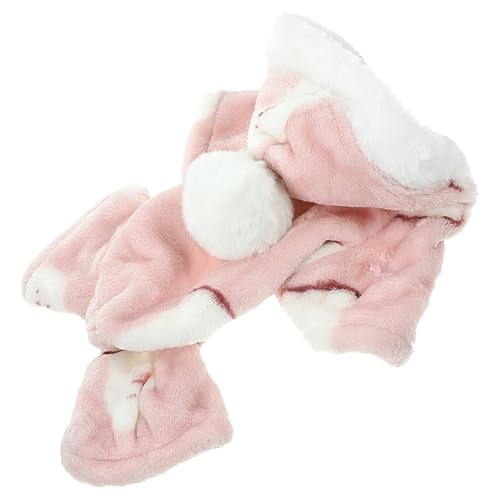 HAPINARY Winter Hundekleidung Für Kleine Hunde Weiche Und Atmungsaktive Plüschjacke Mit Kapuze Für Angenehmen Erhältlich Rosa von HAPINARY