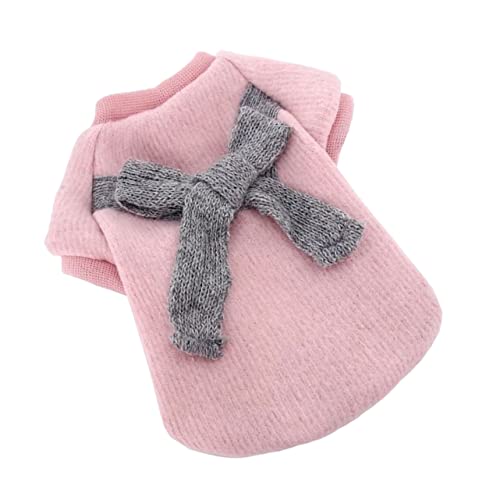 HAPINARY Hundekleidung Winterpullover Mit Schleife Für Hunde Und Welpen Haustierkleidung Zum Spazierengehen Besondere Anlässe von HAPINARY