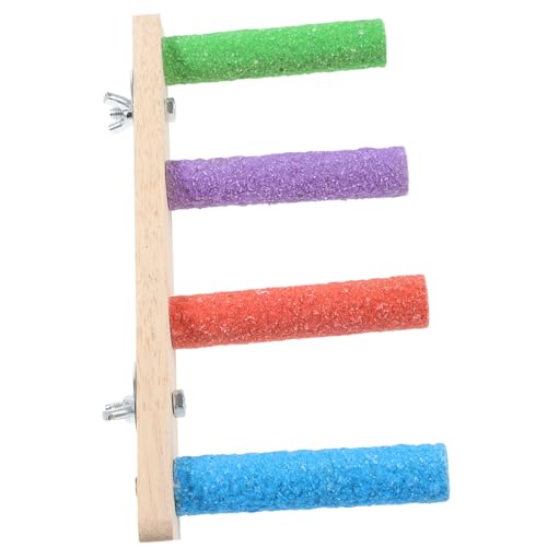 HAPINARY Haustierleiter, Vogel Trittleiter, Sittich Trainingsleiter, Papageienleiter, Spielzeug, Holzvogelleiter, Holzvogelleiter, Vogelkletter Trittleiter, Wellensittich Kletterleiter, von HAPINARY
