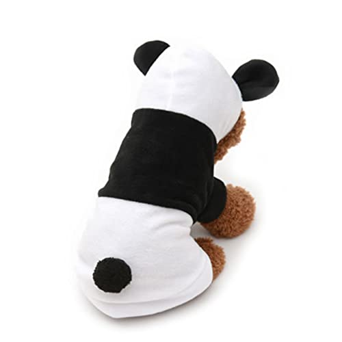 HAPINARY Hundekleid Panda Design Haustierkleidung Hundetuch Winterkleidung Kleine Hunde Mantel Herbst Kleidung Größe S von HAPINARY