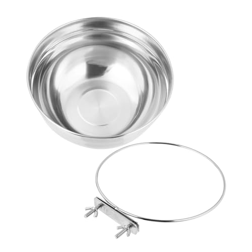 HAPINARY Hundefutter-/wassernapf-Spender Futternapf Aus Edelstahl Zum Aufhängen Leicht Zu Reinigen Große Größe HAPINARY Hundefutter-/wassernapf-Spender Futternapf Aus Edelstahl Zum Aufhängen Leicht Zu Reinigen Große Größe von HAPINARY