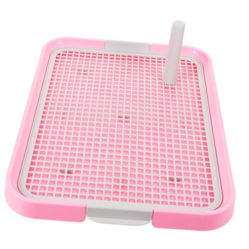 HAPINARY Haustiertoilette Indoor-hundetöpfe Bad Welpentoilettenzug Töpfchen Trainingstablett Für Welpen Halter Tabletts Mesh-hundetoilette Haustiere Toilette Igel Käfig Rosa Plastik HAPINARY Haustiertoilette Indoor-hundetöpfe Bad Welpentoilettenzug Töpfchen Trainingstablett Für Welpen Halter Tabletts Mesh-hundetoilette Haustiere Toilette Igel Käfig Rosa Plastik von HAPINARY