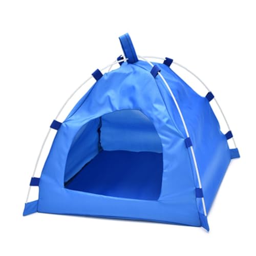 HAPINARY Outdoor Hundebett Haustierzelt Aus Abnehmbare Faserstange Zusammenklappbare Schlafplätze Matte Für Welpen Kätzchen Und Outdoor-reisebedarf von HAPINARY