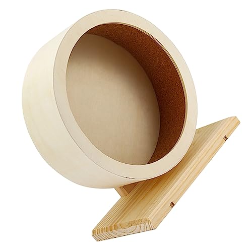 HAPINARY Leises Hamster-laufrad Holzmatte Spielzeug Für Haustiere Meerschweinchen-zubehör Chinchilla-Rad HAPINARY Leises Hamster-laufrad Holzmatte Spielzeug Für Haustiere Meerschweinchen-zubehör Chinchilla-Rad von HAPINARY