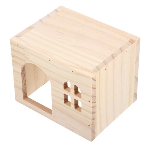 HAPINARY Holz Kleintierhaus für Hamster und Meerschweinchen Robustes Verschleißfestes Versteck mit Tunnel Natürlicher Holzstall für Kleine Haustiere Sicherer Rückzugsort und Spielplatz HAPINARY Holz Kleintierhaus für Hamster und Meerschweinchen Robustes Verschleißfestes Versteck mit Tunnel Natürlicher Holzstall für Kleine Haustiere Sicherer Rückzugsort und Spielplatz von HAPINARY