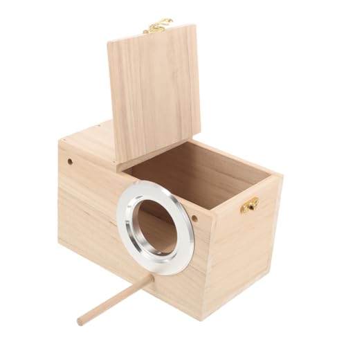 HAPINARY Holz Nistkasten für Vögel Parrot Breeding Box Große Sittich Brutbox Vogelhaus aus Holz für Wellensittiche Papageien Nest Käfig Outdoor Vogelzuchtbox Natürliche Vogelbehausung HAPINARY Holz Nistkasten für Vögel Parrot Breeding Box Große Sittich Brutbox Vogelhaus aus Holz für Wellensittiche Papageien Nest Käfig Outdoor Vogelzuchtbox Natürliche Vogelbehausung von HAPINARY