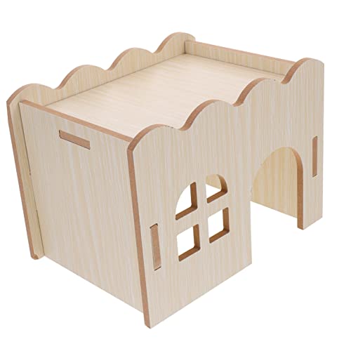 HAPINARY Meerschweinchen Versteck Hamsterhaus Holz Spielzeug Meerschweinchen Käfig Zubehör Kleintier Bett Hamster Versteck HAPINARY Meerschweinchen Versteck Hamsterhaus Holz Spielzeug Meerschweinchen Käfig Zubehör Kleintier Bett Hamster Versteck von HAPINARY