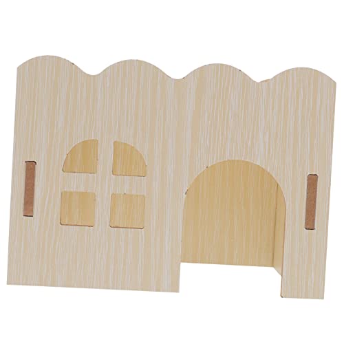 HAPINARY Holzhaus Hamstervilla Lebensraum Haustierspielzeug Kaninchenspielzeug Käfigzubehör für Meerschweinchen Meerschweinchen-Tunnel Haustier Hängematte Hausnest HAPINARY Holzhaus Hamstervilla Lebensraum Haustierspielzeug Kaninchenspielzeug Käfigzubehör für Meerschweinchen Meerschweinchen-Tunnel Haustier Hängematte Hausnest von HAPINARY