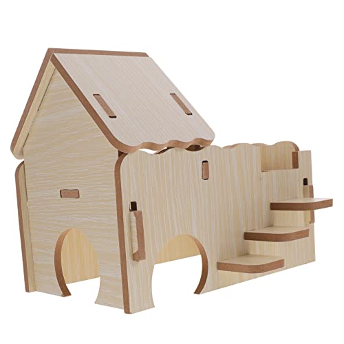 HAPINARY Meerschweinchenhaus Aus Holz Meerschweinchenkäfig Spielzeug Für Meerschweinchen Und Hamster Versteck Ort Zum Entspannen HAPINARY Meerschweinchenhaus Aus Holz Meerschweinchenkäfig Spielzeug Für Meerschweinchen Und Hamster Versteck Ort Zum Entspannen von HAPINARY