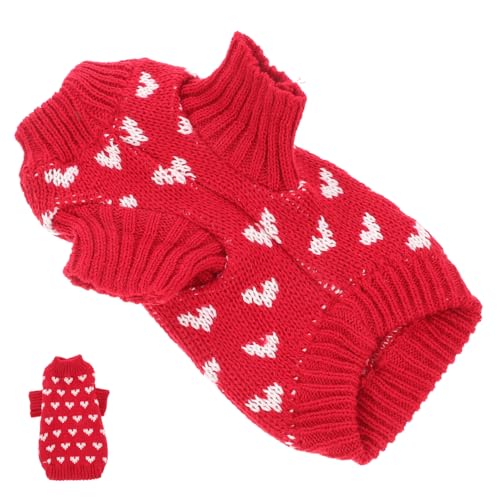 HAPINARY Entzückender Hundepullover Gestrickte Hundekleidung Warm Und Hautfreundlich Für Welpen Größe S HAPINARY Entzückender Hundepullover Gestrickte Hundekleidung Warm Und Hautfreundlich Für Welpen Größe S von HAPINARY