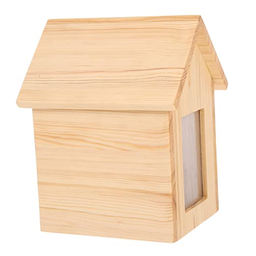 HAPINARY Urne Für Hunde Hunde Urne Aus Tiergedenkbox Für Die Aufbewahrung Von Tierasche Stilvolle Erinnerungsbox Für Haustiere Haustier Memorial Zubehör Natürlichem Holzfarbe Deko Hund von HAPINARY