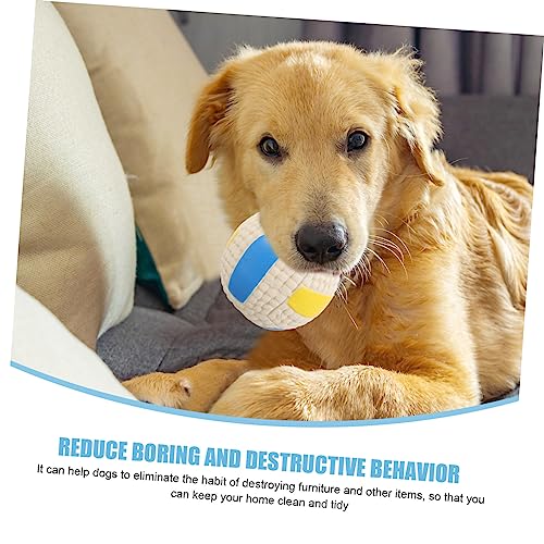 HAPINARY Interaktives Hundespielzeug Volleyball Langlebiger Kauspielzeugball für Kleine Hunde Tragbarer Quietschball zur Zahnpflege und Beschäftigung Geeignet für Drinnen und Draußen HAPINARY Interaktives Hundespielzeug Volleyball Langlebiger Kauspielzeugball für Kleine Hunde Tragbarer Quietschball zur Zahnpflege und Beschäftigung Geeignet für Drinnen und Draußen von HAPINARY
