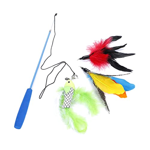 HAPINARY Interaktives Katzenspielzeug Set Mit Teleskop Stab Und Federn Katzenangel Für Katzen Und Kätzchen Fördert Spiel Und Bewegung Ideales Katzenspielzeug Für Mehr Aktivität HAPINARY Interaktives Katzenspielzeug Set Mit Teleskop Stab Und Federn Katzenangel Für Katzen Und Kätzchen Fördert Spiel Und Bewegung Ideales Katzenspielzeug Für Mehr Aktivität von HAPINARY