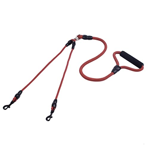 HAPINARY Kabel zum Transport von Haustieren Futterspender doppelter Hund Läufer festbinden Kabel laufgeschirr für Hunde Hund Kabel binden pet Supplies hundegurt hundelaufband Coffee von HAPINARY