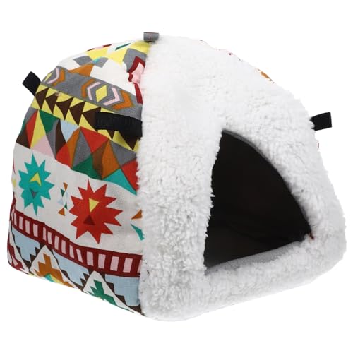 HAPINARY Kaninchenhaus, Schlafhaus, Kleintier, Hamsterversteck, Papageien Schlafzelt, Chinchilla Hängemattenkäfig, Vogelnest, Vogel Kuschelhütte, Stabile Hamsterhütte, Warmes von HAPINARY