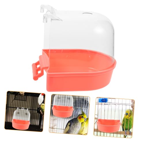 HAPINARY Papageien Badewanne Für Käfige Hängende Vogelbadewanne Für Wellensittiche Nymphensittiche Und Kleine Vögel Sichere Pflegeleichte Vogeldusche Mit Glatten Kanten Zur von HAPINARY