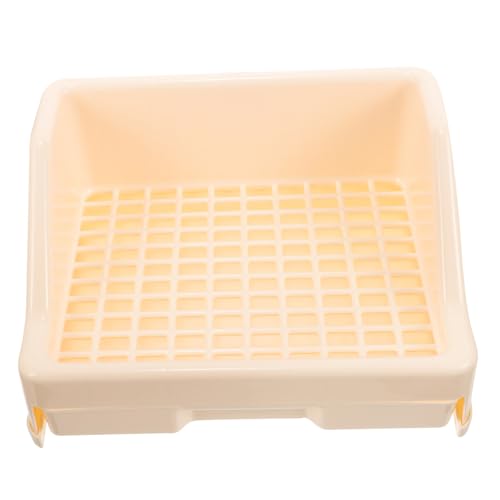 HAPINARY Kasten Kaninchentoilette Käfig Trainer Töpfchen Hasenkäfig-Toilette Hasen-Kotschale Kaninchen Töpfchen kaninchenklo Hasen klo Hasenzubehör Haustiertoilette für Käfig Plastik Beige HAPINARY Kasten Kaninchentoilette Käfig Trainer Töpfchen Hasenkäfig-Toilette Hasen-Kotschale Kaninchen Töpfchen kaninchenklo Hasen klo Hasenzubehör Haustiertoilette für Käfig Plastik Beige von HAPINARY