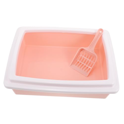 HAPINARY Halbgeschlossene Katzentoilette mit abnehmbarem hohem Zaun spritzwassergeschütztes Katzentoiletten-Set HAPINARY Halbgeschlossene Katzentoilette mit abnehmbarem hohem Zaun spritzwassergeschütztes Katzentoiletten-Set von HAPINARY