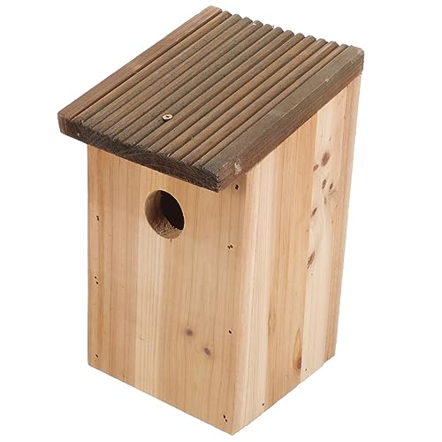 HAPINARY Hängendes Vogelhaus Aus Holz Nistkasten Für Draußen Vogelnistkasten Dekorativ Für Garten HAPINARY Hängendes Vogelhaus Aus Holz Nistkasten Für Draußen Vogelnistkasten Dekorativ Für Garten von HAPINARY