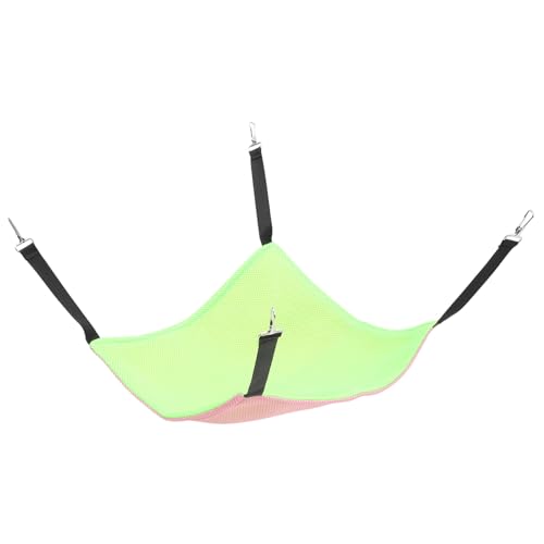 HAPINARY Katzenhängematte Für Käfig Netzdesign Wendbares Katzenbett Großer Schlafbereich Fluoreszierendes Grün Doppelte Farbe HAPINARY Katzenhängematte Für Käfig Netzdesign Wendbares Katzenbett Großer Schlafbereich Fluoreszierendes Grün Doppelte Farbe von HAPINARY