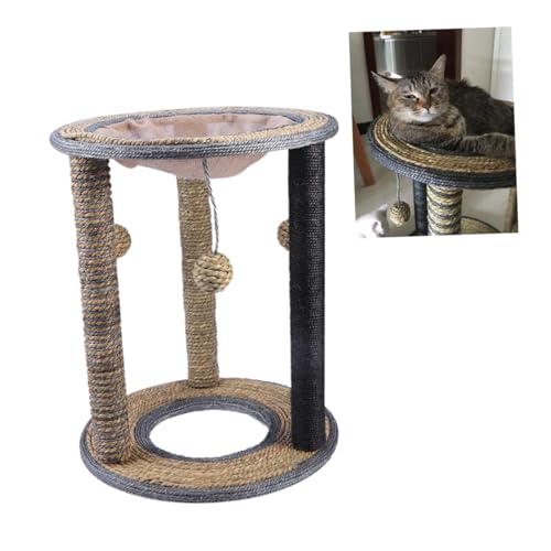 HAPINARY kratzständer für Katzen Klettergerüst für Katzenstreu Katzennest Spielzeuge Katze Kletterbaum Kletterpfosten für Katzen Dropshipping kratzbaum für Katzen Hölzern von HAPINARY