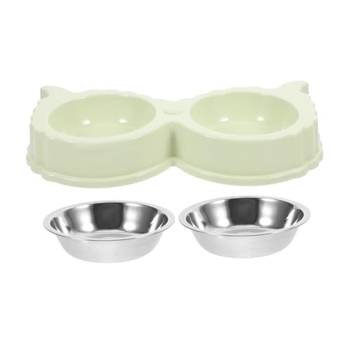 HAPINARY Futternäpfe für Haustiere doppelter Hundenapf für Futter und Wasser charmantes Design Katzennapf aus Edelstahl im Lieferumfang enthalten HAPINARY Futternäpfe für Haustiere doppelter Hundenapf für Futter und Wasser charmantes Design Katzennapf aus Edelstahl im Lieferumfang enthalten von HAPINARY