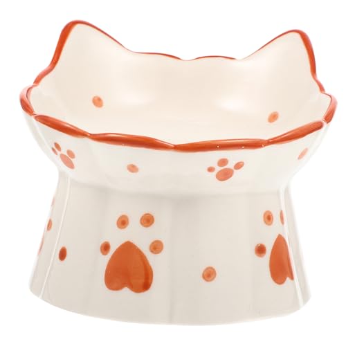 HAPINARY Erhöhter Katzennapfständer Katzenfutter- und Wassernapf Anti-Rutsch-Design für Haustiere HAPINARY Erhöhter Katzennapfständer Katzenfutter- und Wassernapf Anti-Rutsch-Design für Haustiere von HAPINARY