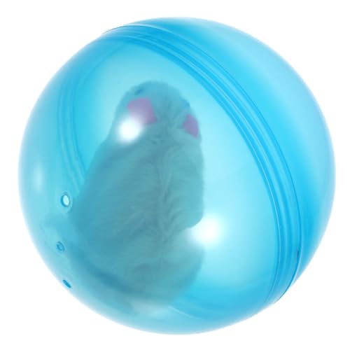 HAPINARY Katzenspielzeug Laufender Hamsterball Gefälschter Plüsch Interaktives Spielzeug Für Hauskatzen Batterie Aktiviert Natürliche Instinkte von HAPINARY