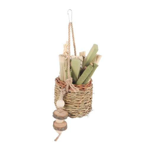 HAPINARY Kauspielzeug Für Hamster Zum Aufhängen Natürliches Gewebtes Spielzeug Einfach Zu Verwenden Hält Zähne Gesund Geeignet Für Kleine Nagetiere HAPINARY Kauspielzeug Für Hamster Zum Aufhängen Natürliches Gewebtes Spielzeug Einfach Zu Verwenden Hält Zähne Gesund Geeignet Für Kleine Nagetiere von HAPINARY