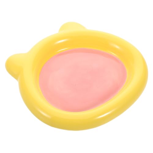HAPINARY Keramik Tiernahrungsschale Cartoon Pet Food Bowl Whiskerfreundlich Flach für Katzen Trocken und Nassfutter Indoor Haustier Futternapf aus Natürlicher Keramik Spülmaschinenfest HAPINARY Keramik Tiernahrungsschale Cartoon Pet Food Bowl Whiskerfreundlich Flach für Katzen Trocken und Nassfutter Indoor Haustier Futternapf aus Natürlicher Keramik Spülmaschinenfest von HAPINARY