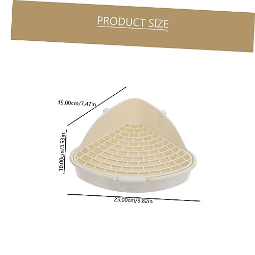 HAPINARY Kleintier Toilettenecke aus Robustem Material Dreieckige Katzentoilette mit Abgerundeten Kanten für Kaninchen Meerschweinchen und Hamster Langlebig Kompakt für Käfig und Garten von HAPINARY