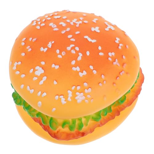 HAPINARY Hamburger-kauspielzeug Für Hunde Interaktives Quietschspielzeug Tierfreundliches Beißspielzeug Welpenspielzeug Mit Authentischem Design Langlebiges Hundespielzeug von HAPINARY