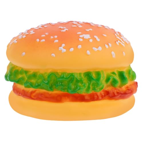 HAPINARY Hamburger-kauspielzeug Für Hunde Und Welpen Interaktives Quietschspielzeug Quietschendes Kauspielzeug Für Hunde Hamburger-förmiges Haustier-beißspielzeug Heimtierbedarf von HAPINARY