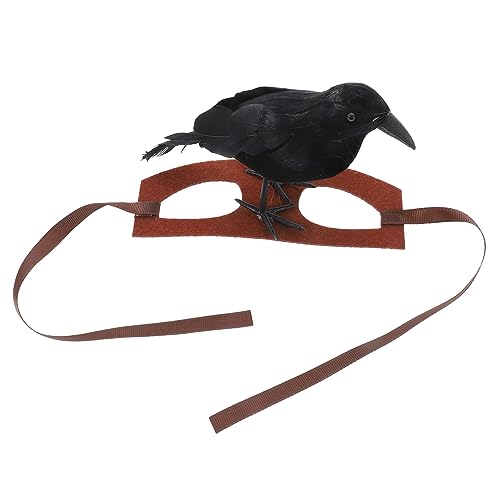 HAPINARY Halloween-Party gruselige Dekoration Haustier-Kostüm Requisite Hut Stirnband für Hund und Katze lustige Simulation Vogel-Stirnband wiederverwendbares Haustier-Zubehör von HAPINARY