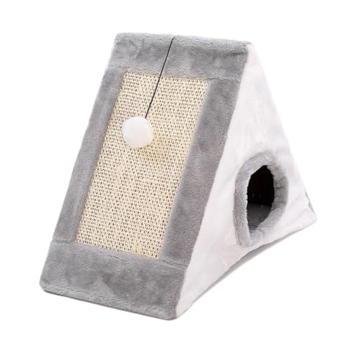 HAPINARY Katzenkratzbrett Katzenspielzeug Katzenhöhle Bett Sisal Kratzbrett modernes Design Kätzchenmöbel grau HAPINARY Katzenkratzbrett Katzenspielzeug Katzenhöhle Bett Sisal Kratzbrett modernes Design Kätzchenmöbel grau von HAPINARY