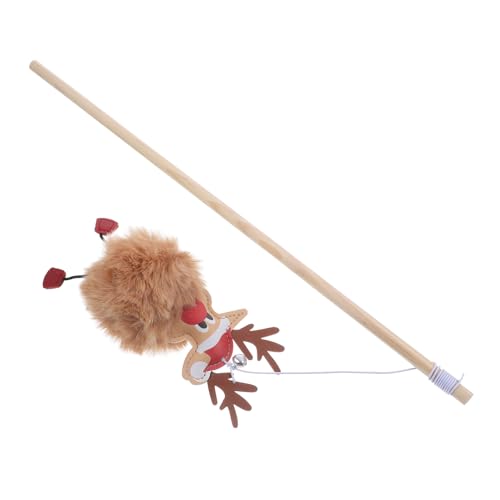 HAPINARY Katzenminze Teaser Spielzeug Für Weihnachten Interaktiver Katzenspielzeug Mit Rentier-Design Für Mehr Bewegung Und Spaß Für Ihre Katze von HAPINARY