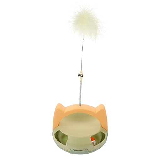 HAPINARY Katzenspielzeug Mit Katzenangel Drehteller Für Hauskatzen Aktivieren Jagdinstinkt Kleine Katze HAPINARY Katzenspielzeug Mit Katzenangel Drehteller Für Hauskatzen Aktivieren Jagdinstinkt Kleine Katze von HAPINARY