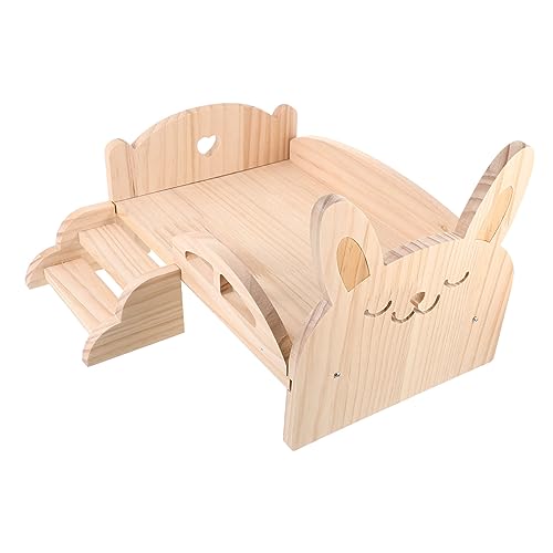 HAPINARY Meerschweinchenhaus Mäuse Rattennest Meerschweinchen Treppe kleine Tierplattform Hamsterversteck Bunny Ears Bunny Ohren Meerschweinchenbett aus Holz zartes Hamsterspielzeug hölzern HAPINARY Meerschweinchenhaus Mäuse Rattennest Meerschweinchen Treppe kleine Tierplattform Hamsterversteck Bunny Ears Bunny Ohren Meerschweinchenbett aus Holz zartes Hamsterspielzeug hölzern von HAPINARY