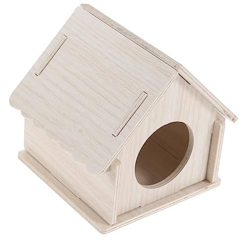 HAPINARY Meerschweinchen Versteck Holz Haus Kleine Haustier Spielzeug Chinchilla Hamster Dekorativ Innen Schlafen Klettern HAPINARY Meerschweinchen Versteck Holz Haus Kleine Haustier Spielzeug Chinchilla Hamster Dekorativ Innen Schlafen Klettern von HAPINARY