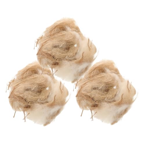 HAPINARY Natürliche Vogel Nistmaterialien aus Weichem Jute Mix für Fink Kanarienvogel und Papageien Leicht Handhabbar Witterungsbeständig für Käfige Garten und Nistkästen von HAPINARY