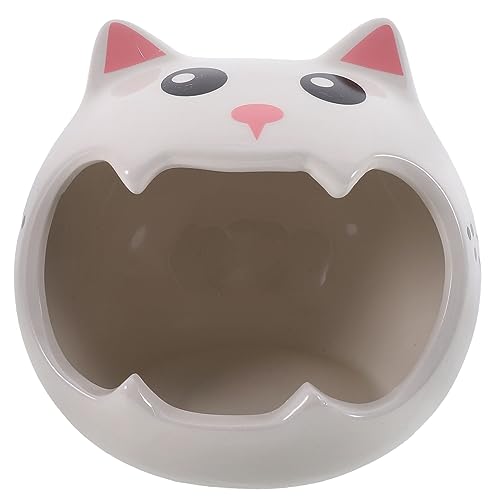 HAPINARY Keramikhaus Für Hamster Igelnest Aus Keramik Chinchilla Versteck Entzückendes Haustier-Nest Sicherer Unterschlupf Für Kleine Tiere von HAPINARY