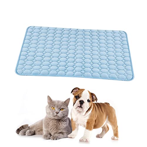 HAPINARY Kühlkissen-Decke für Haustiere selbstkühlendes Hundebett Haustiermatte für den Sommer atmungsaktive Kühlmatte 50 x 40 cm Blau HAPINARY Kühlkissen-Decke für Haustiere selbstkühlendes Hundebett Haustiermatte für den Sommer atmungsaktive Kühlmatte 50 x 40 cm Blau von HAPINARY