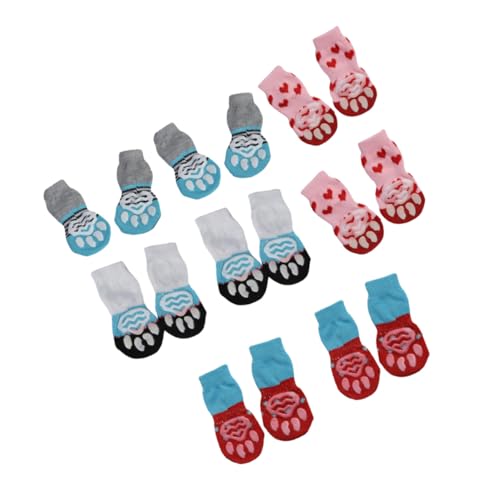 HAPINARY 16stücke Pack Baumwollsocken Für Haustiere Warme Wintersocken rutschfeste Hundesocken Haustierschuhe Elastische Socken Für Katzen Und Hunde HAPINARY 16stücke Pack Baumwollsocken Für Haustiere Warme Wintersocken rutschfeste Hundesocken Haustierschuhe Elastische Socken Für Katzen Und Hunde von HAPINARY